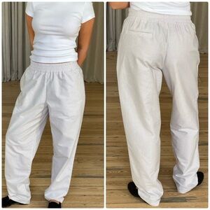 Breezy Pants - Beige Stripe